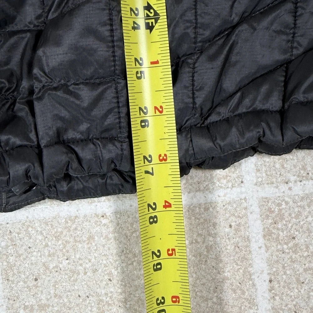 Mens L The North Face Black Thermoball Full Zip Jacket Coat Puffer Matte